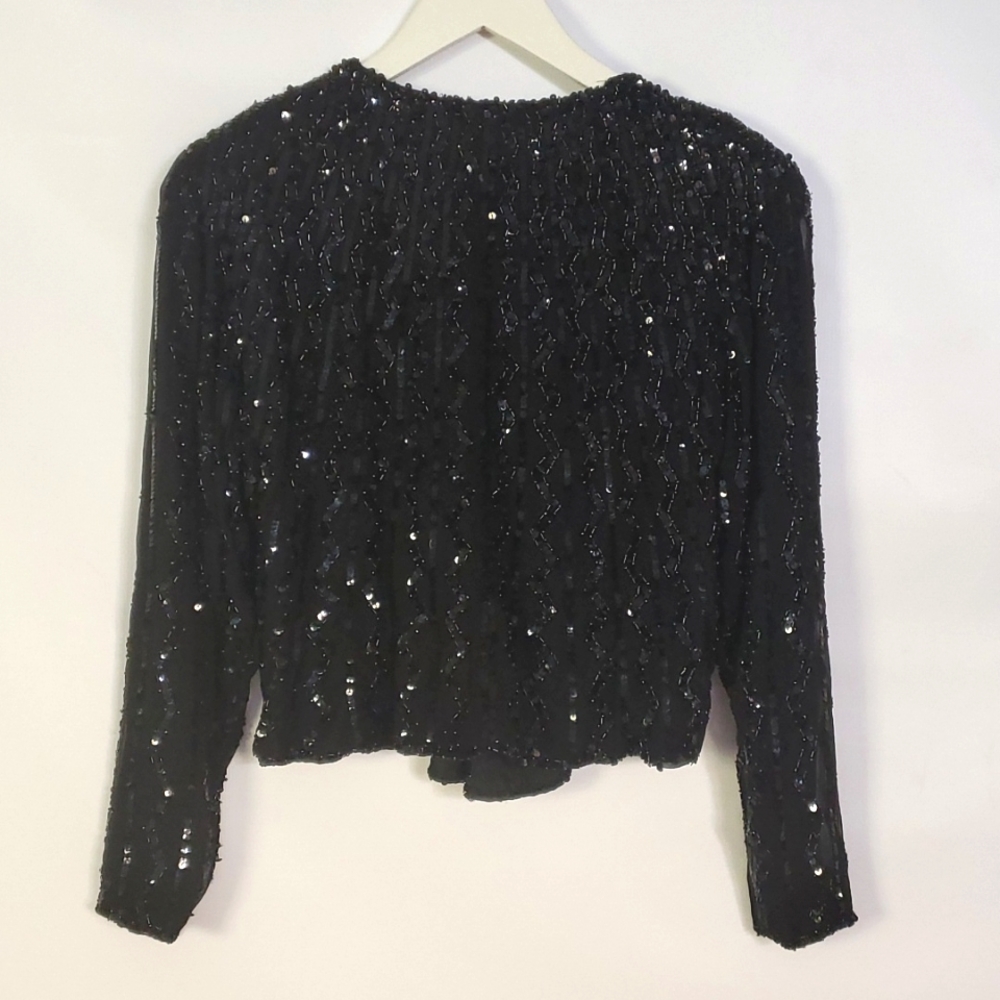 Sequin Crop Jacket - Picture 4 of 4